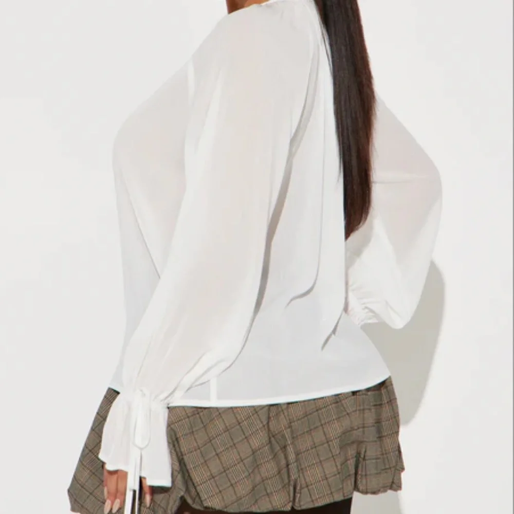 Fashion Nova | Cressida Ruffle Top - Ivory - Picture 2 of 3